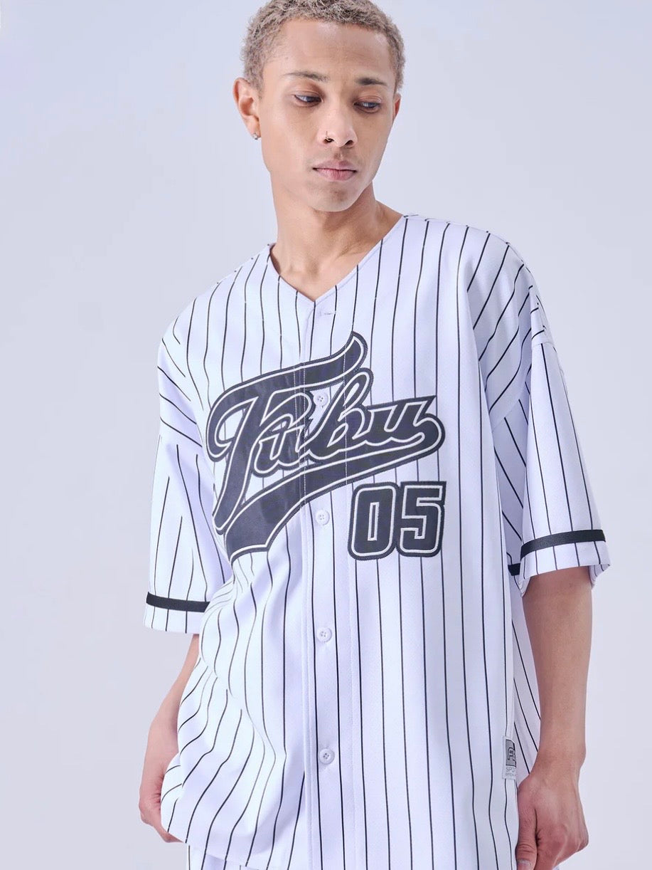 PATCH BASEBALL SHIRTS/WHITE