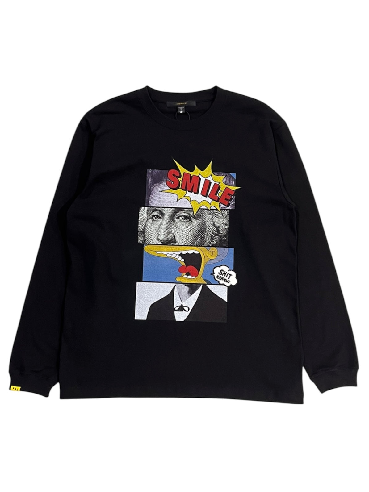 ブロックコラージュ&パッチ LSシャツ