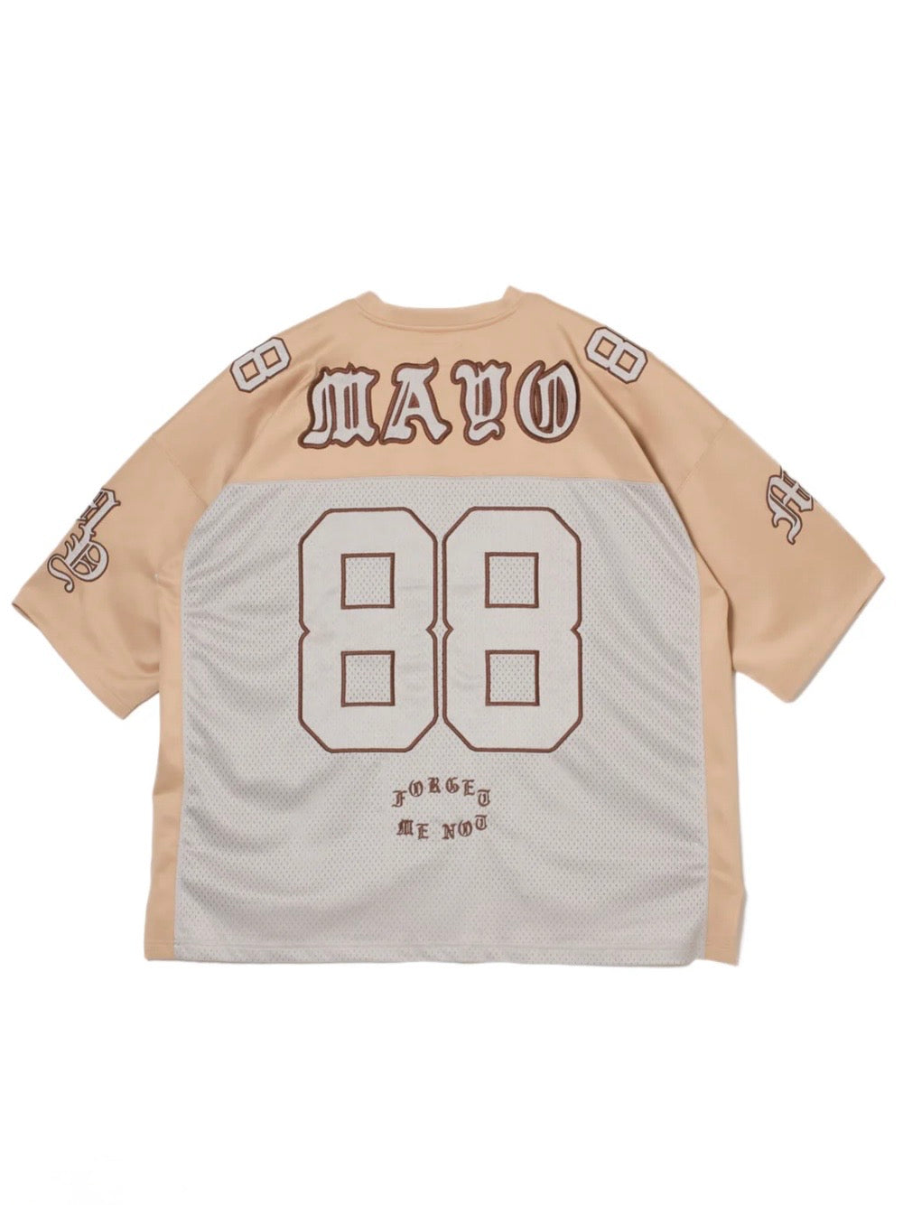 MAYO MESSAGE EMBROIDERY GAME SHORT SLEEVE SHIRT