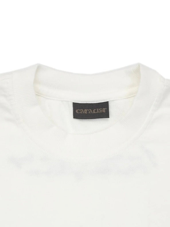 FRENEMY L/S TEE(WHITE×BLACK)