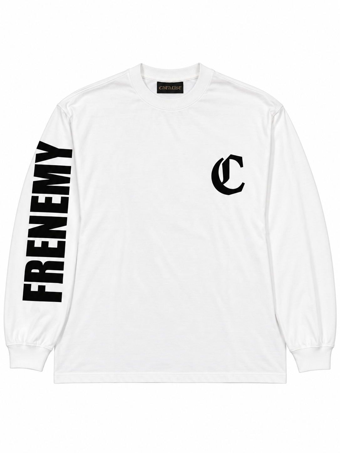 FRENEMY L/S TEE(WHITE×BLACK)