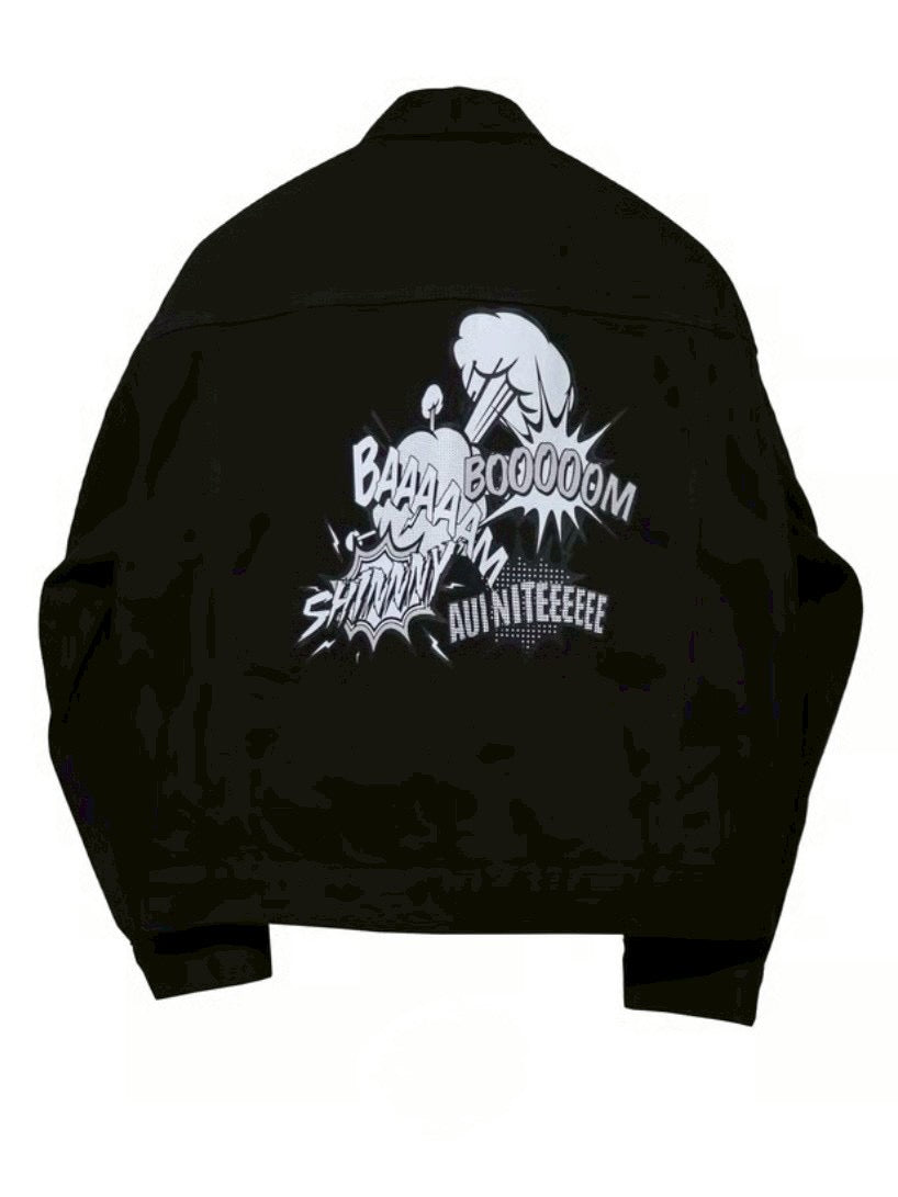 Unique piece custom denim jacket 3