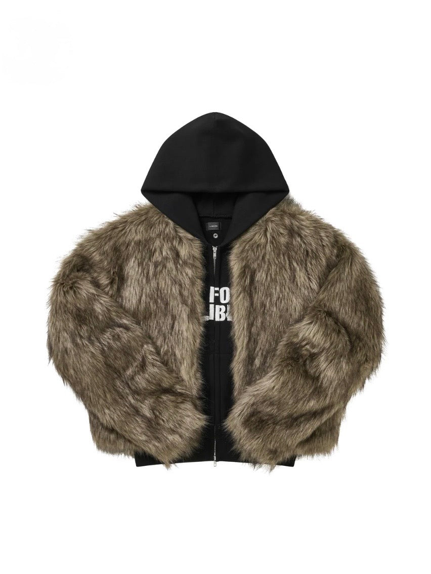 HYBRID FUR JACKET / BLACK
