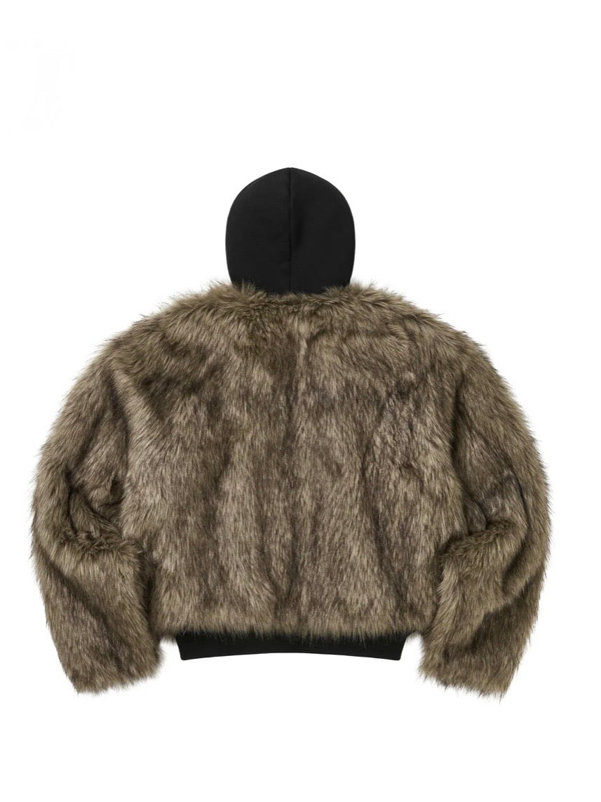 HYBRID FUR JACKET / BLACK