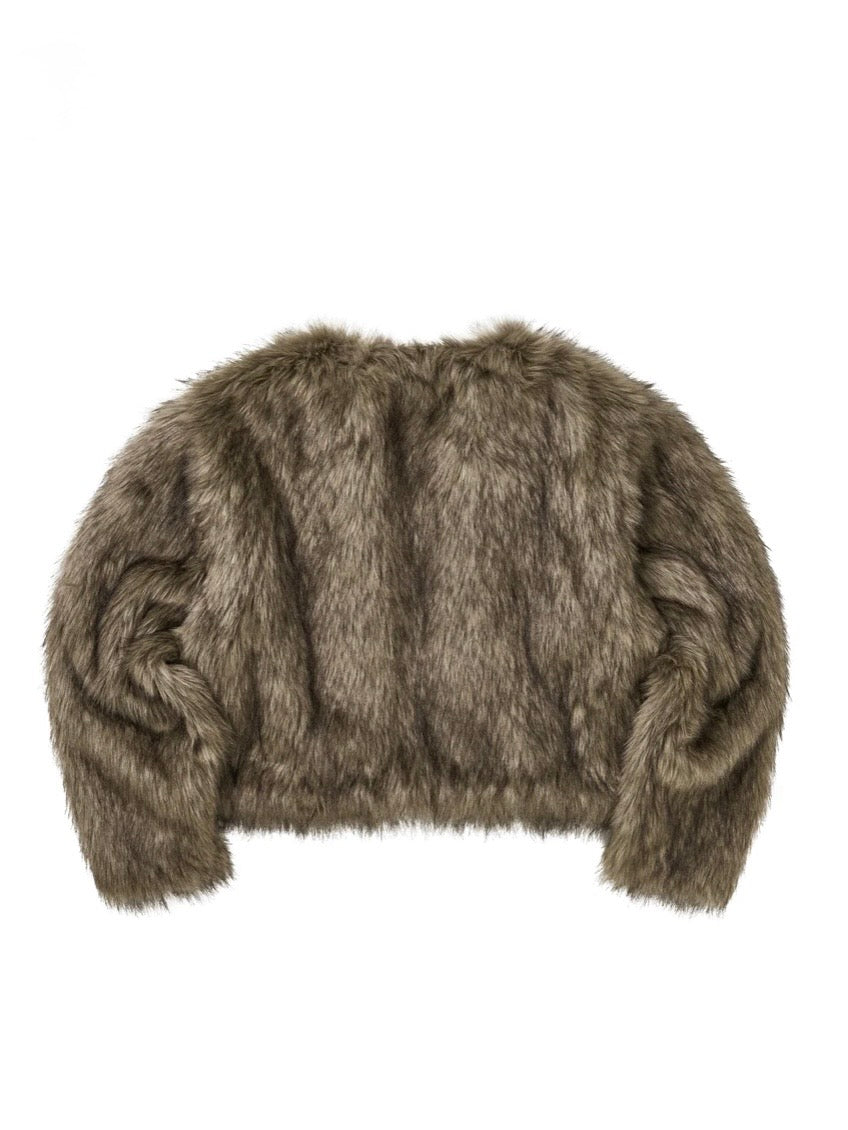 HYBRID FUR JACKET / BLACK