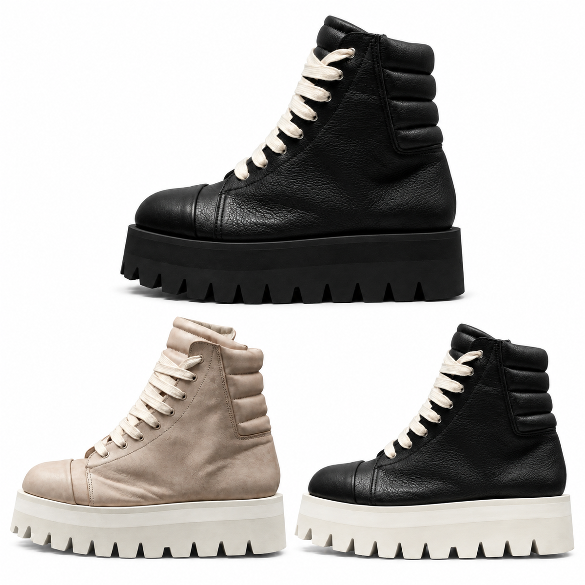 "cow leather boots"【A.FARTEFACT】
