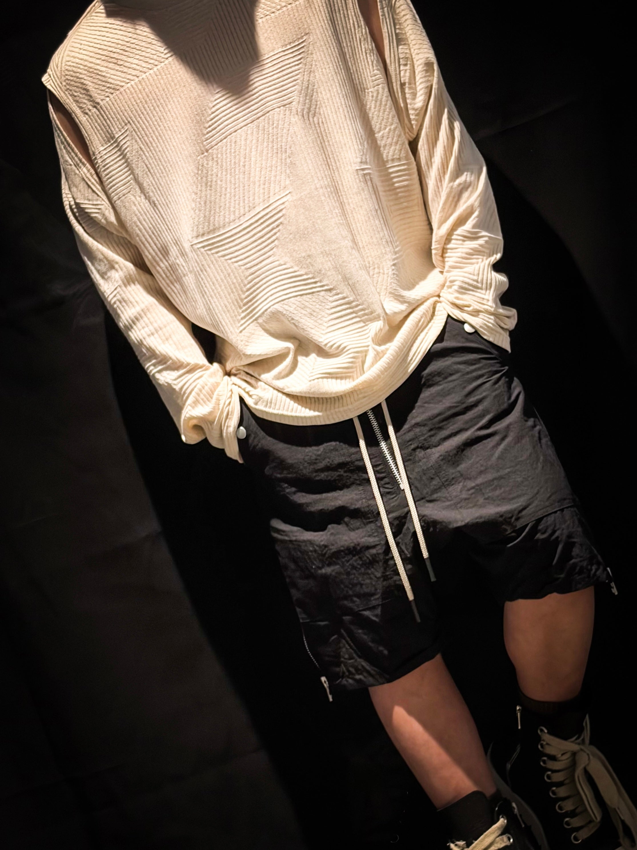 DEFORMED STRIPE PATTERN SHIVA LONG SLEEVE