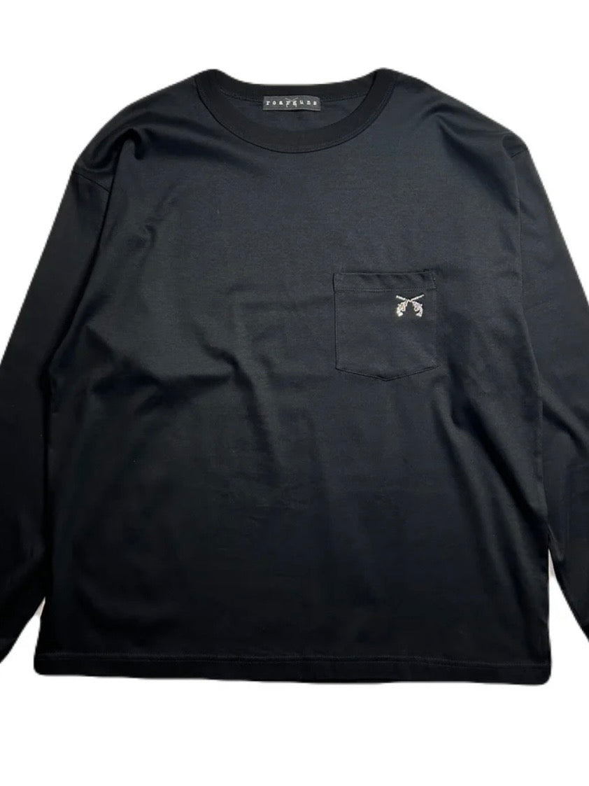 SWAROVSKI CRYSTAL CROSSGUN POCKET T-SHIRT