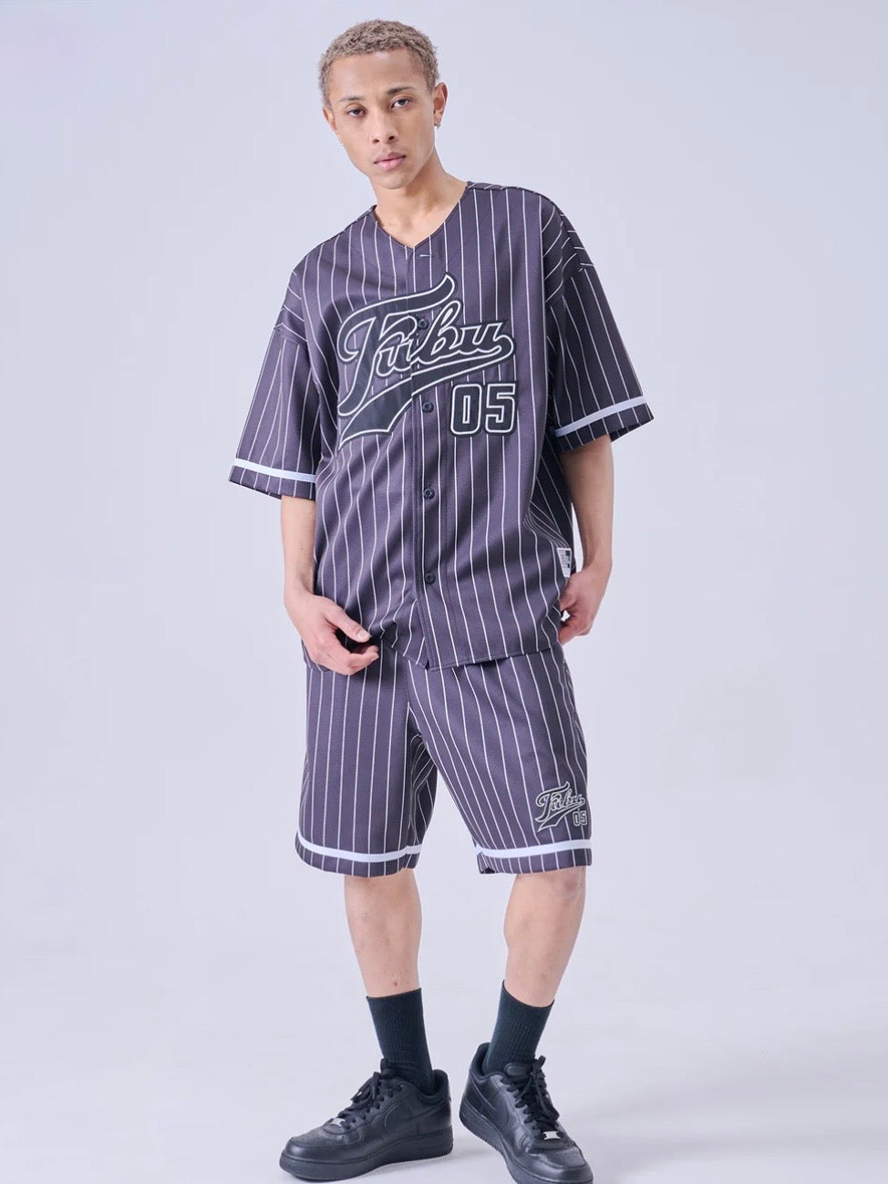 PATCH BASEBALL SHIRTS/BLACK