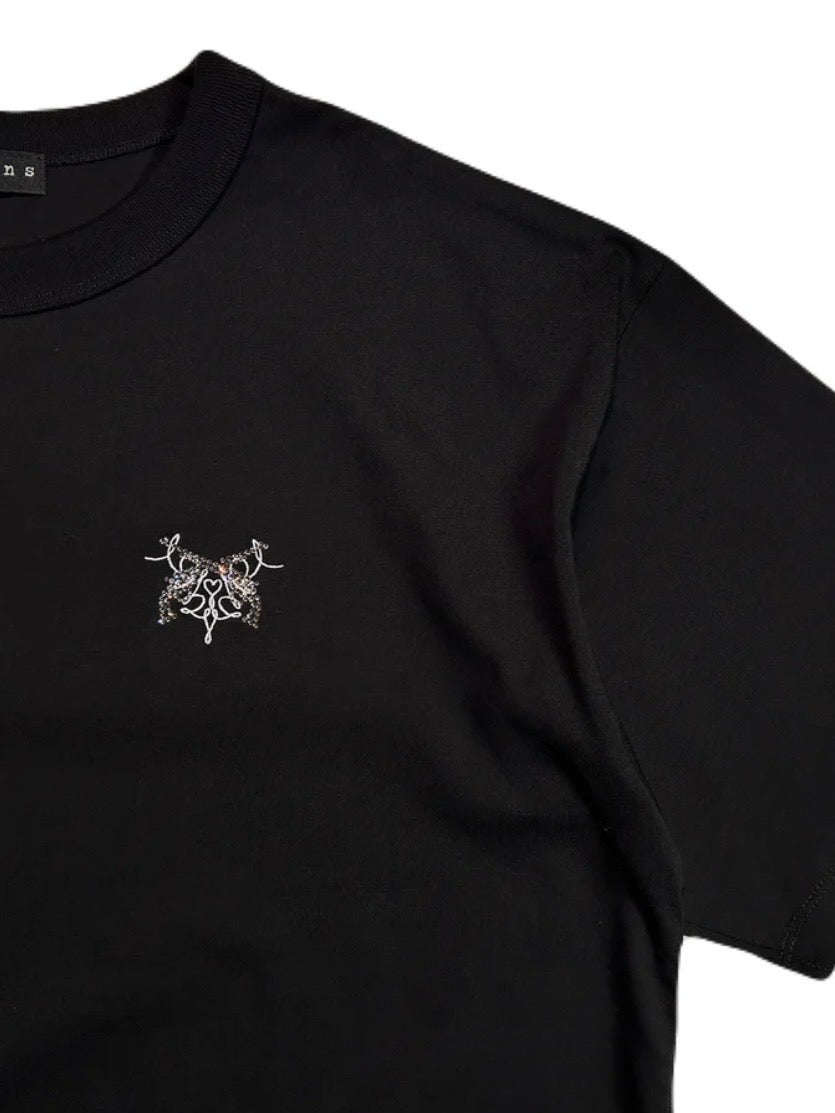 CROSSGUN EMBROIDERY x CRYSTAL T-SHIRT
