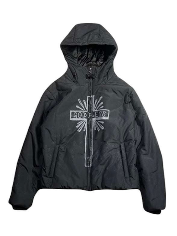 CROSS INKJET PRINT HOODIE