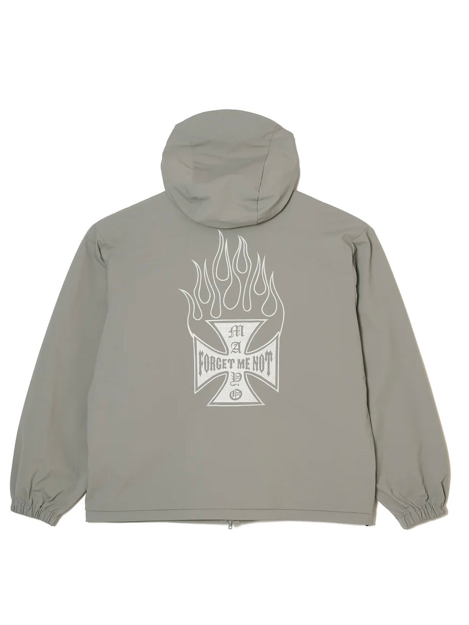 FIRE IRON CROSS EMBROIDERY NYLON JKT(GRAY)