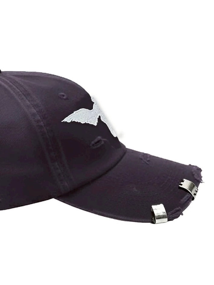 Distress Baseball Cap ''OBSCURE''(GRAY)