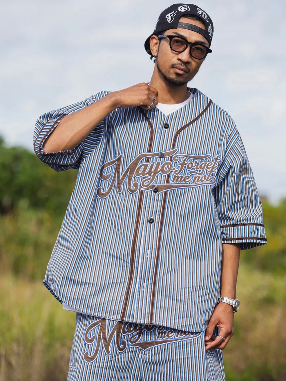 MAYO FGMN EMBROIDERY BASE BALL SHIRTS