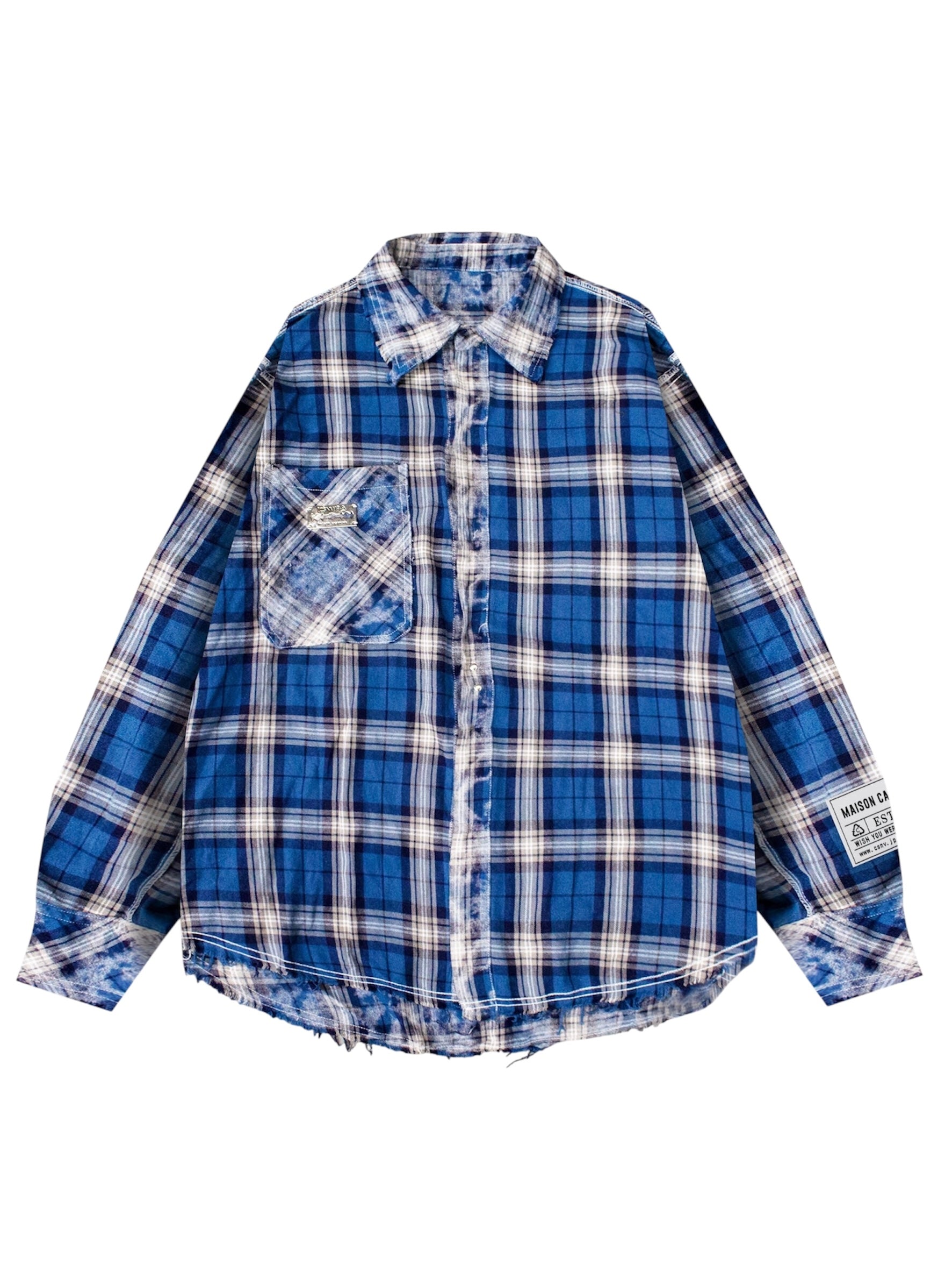 Bleached Reversible Check Shirts
