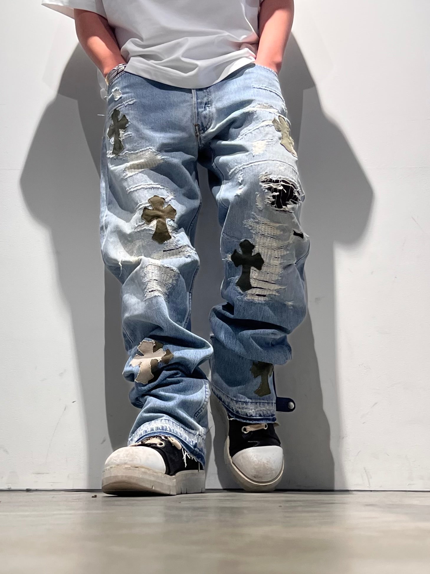 REMAKE CROS PATCH 2WAY DENIM