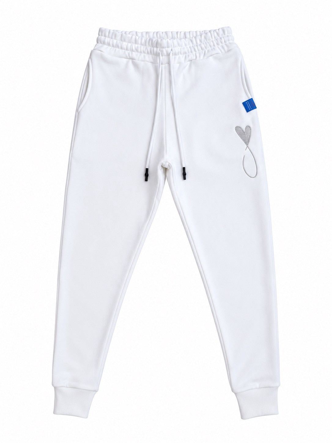 ビッグロゴスウェットパンツ/White×Silver