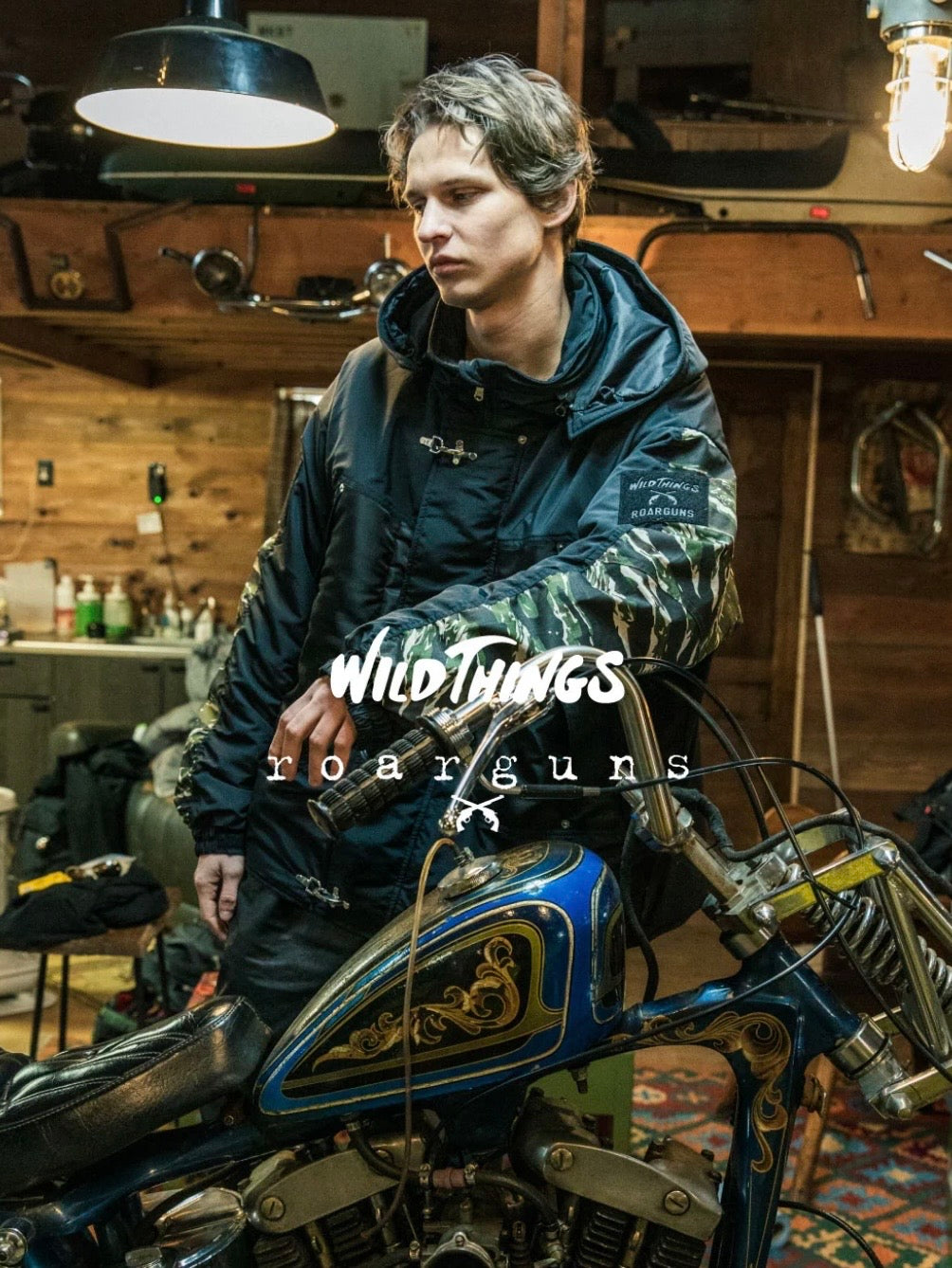 roarguns×WIDE THINGS SHORT MONSTER PARKA(BLACK)