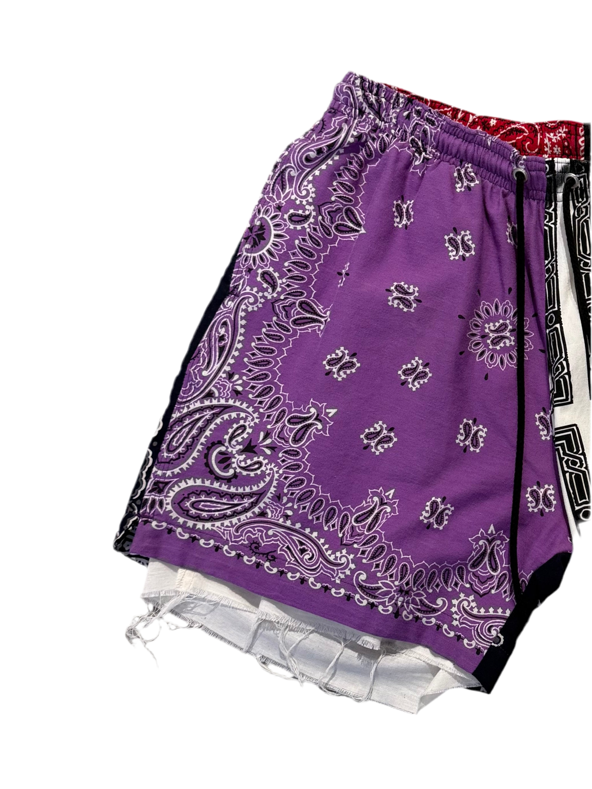 YAGI BANDANA PATCH SHORT PANTS