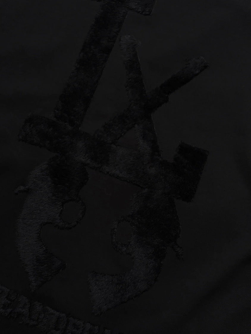 LA FUR PRINT L/S T-SHIRT(BLACK×BLACK)
