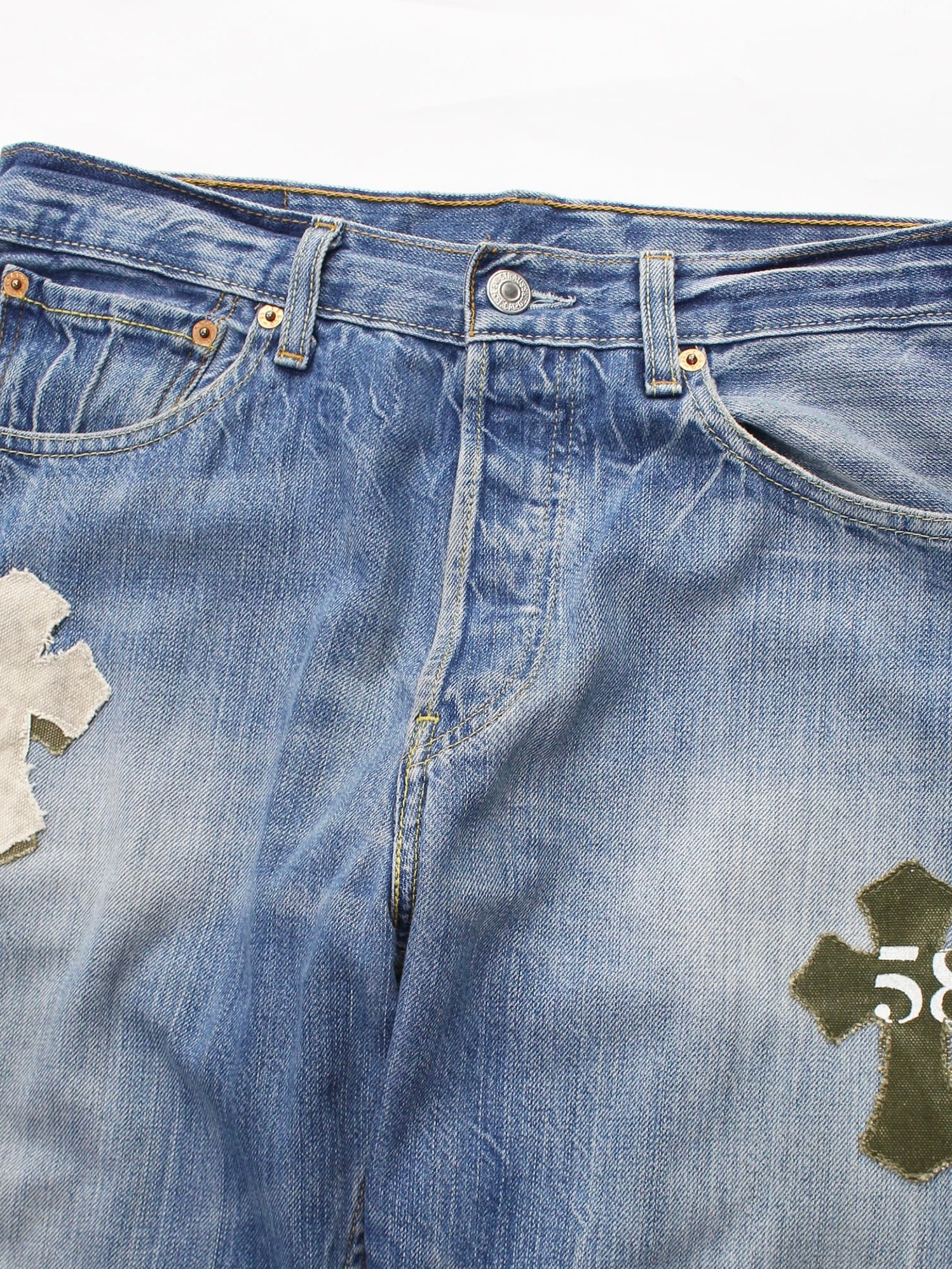 Re:501 Remake Cross Patch 2Way Denim