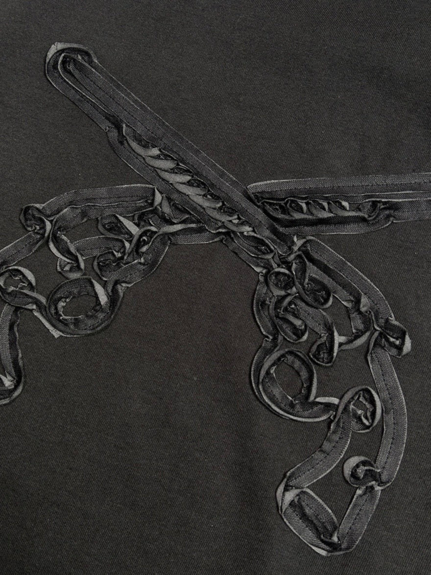 CROSSGUN TAPE EMBROIDERY T-SHIRT