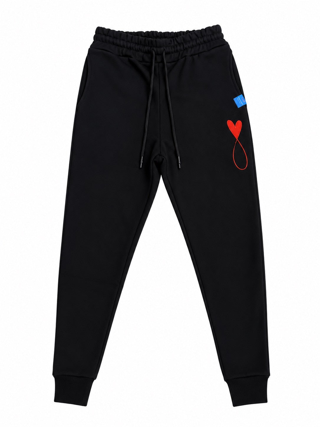 ビッグロゴスウェットパンツ/Black×Red