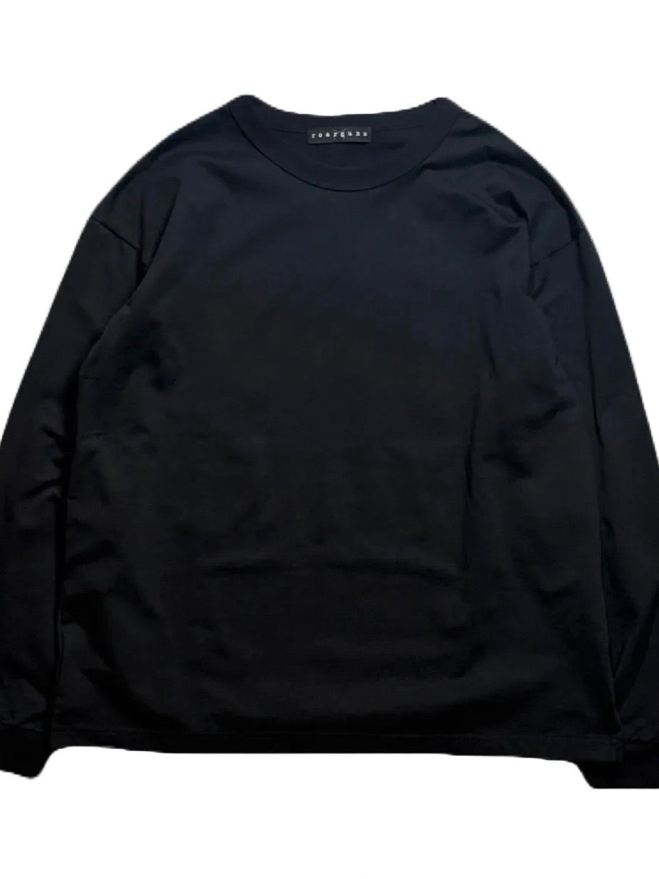 LA FUR PRINT L/S T-SHIRT(BLACK×BLACK)