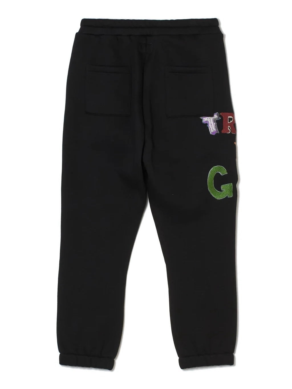 TRUST IN GOD EMBROIDERY SWEAT PANTS/BLACK