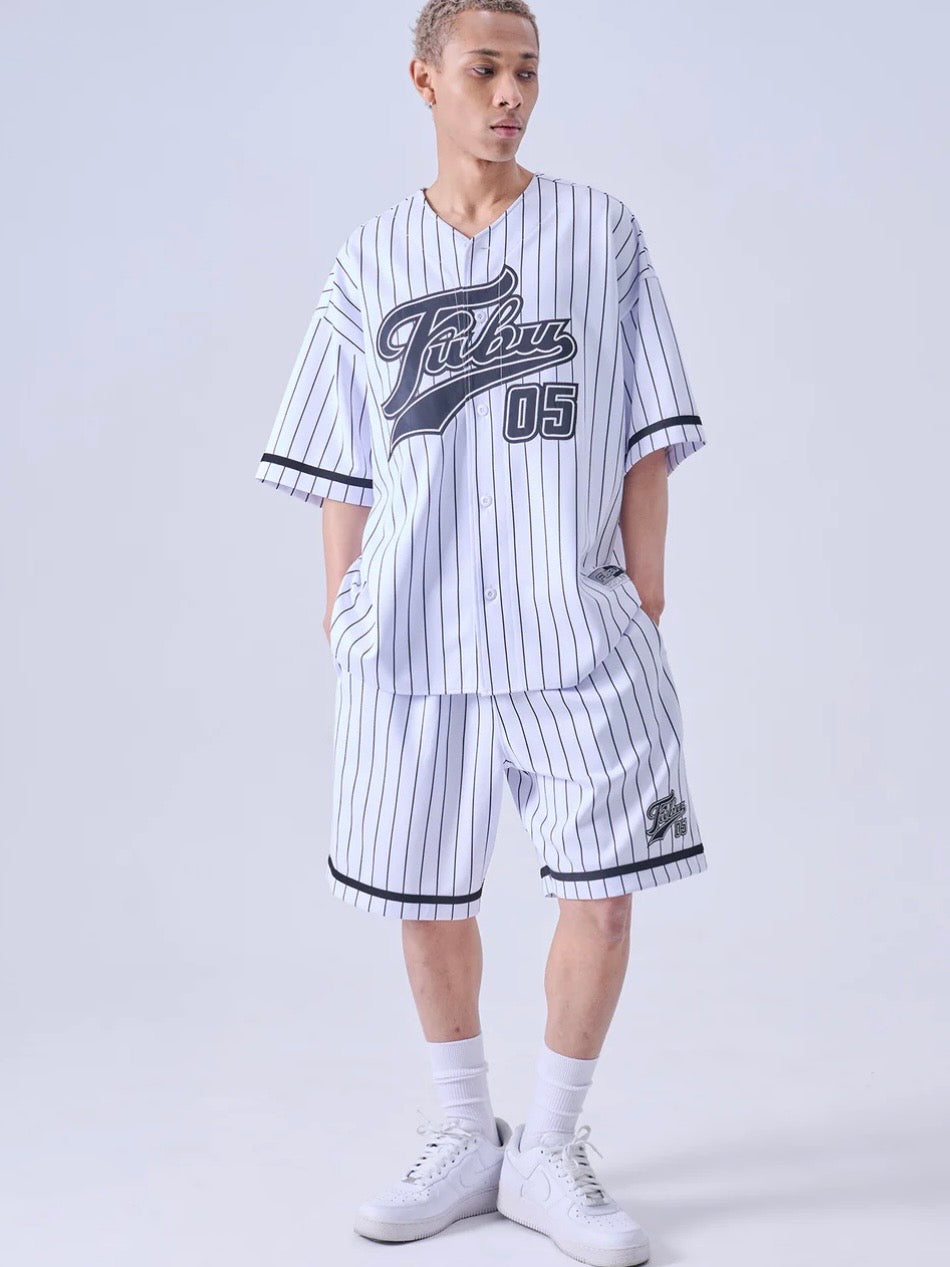 PATCH BASEBALL SHIRTS/WHITE