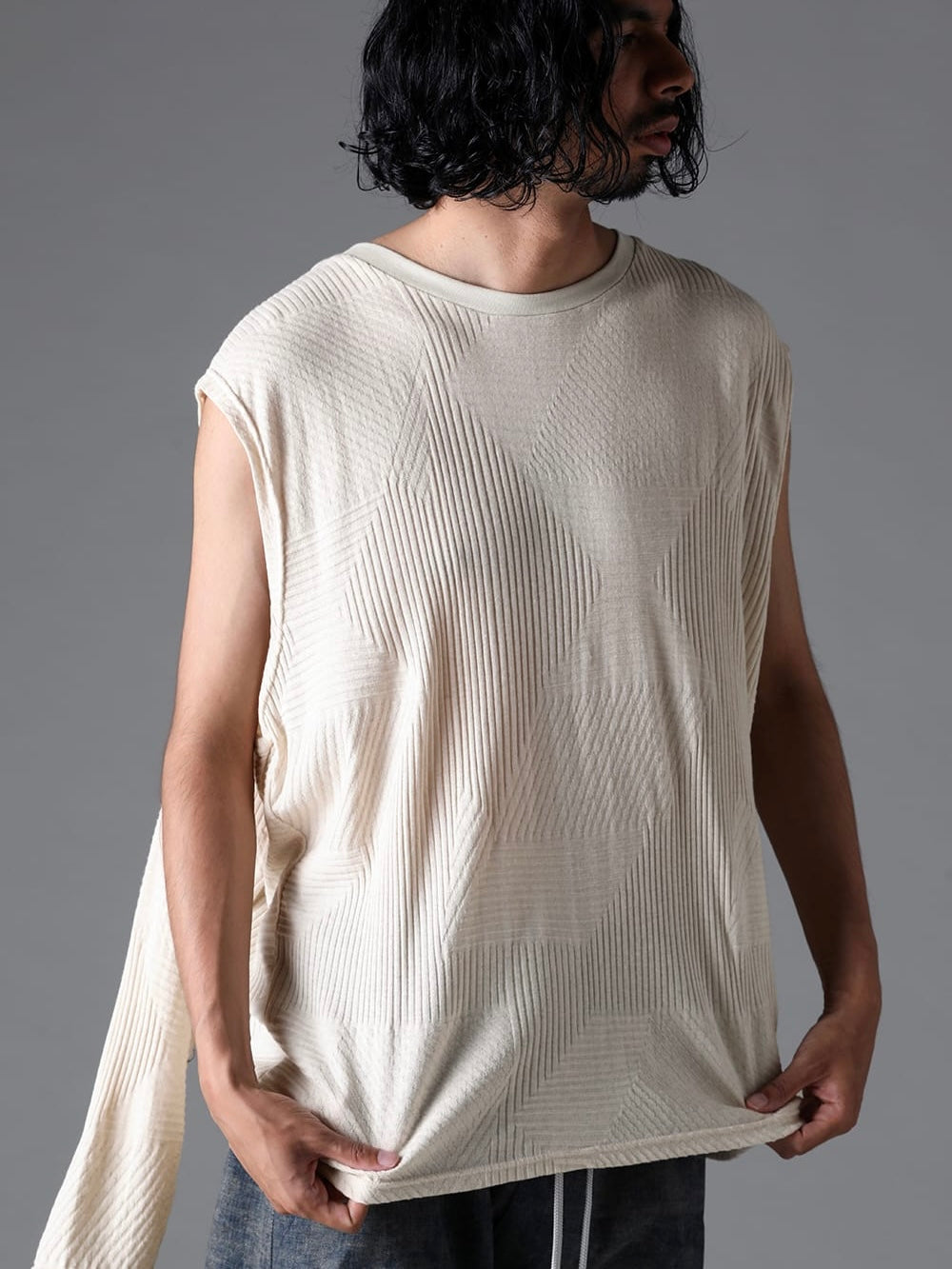 DEFORMED STRIPE PATTERN SHIVA LONG SLEEVE