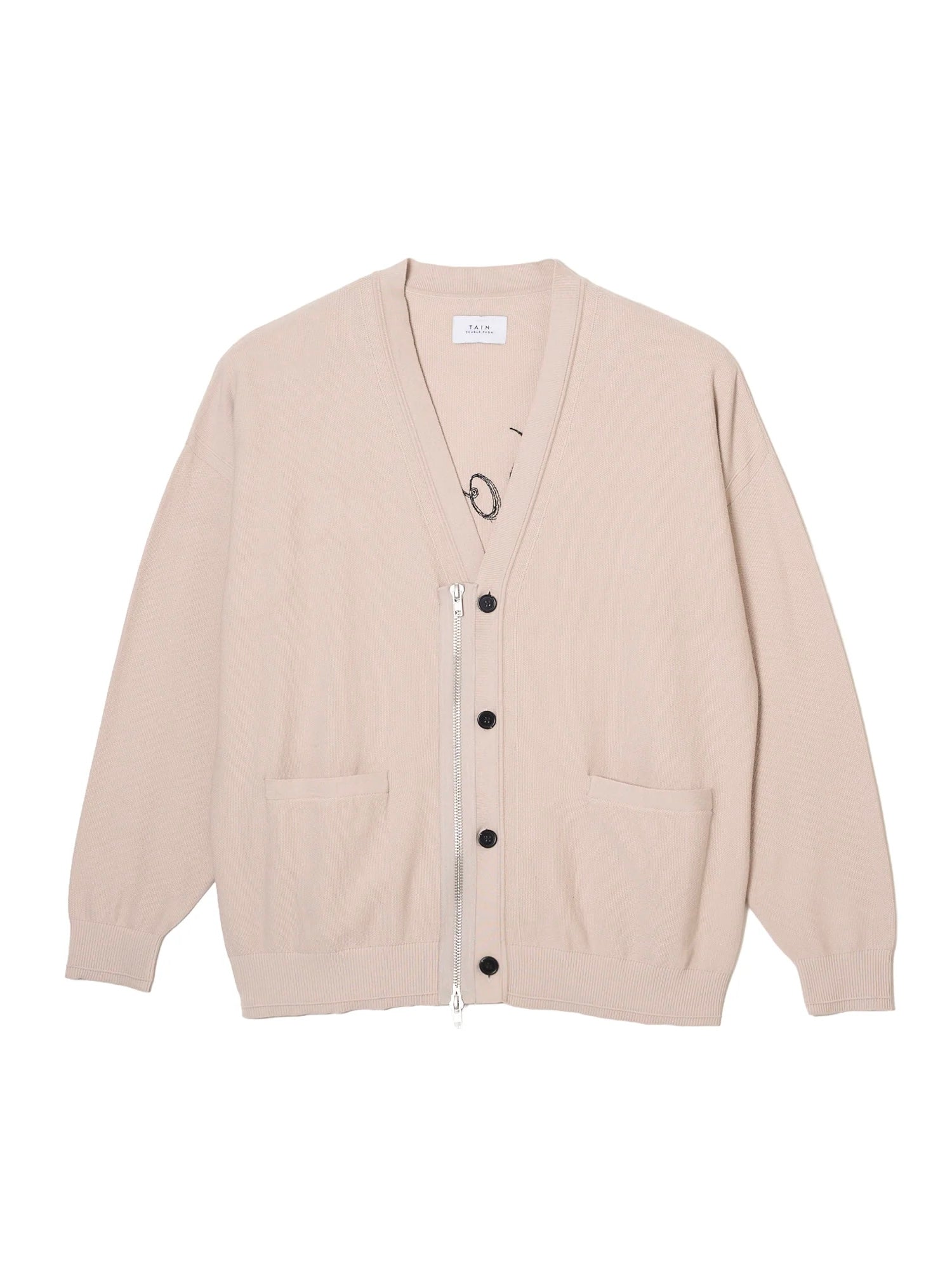 KNIT ZIP CARDIGAN
