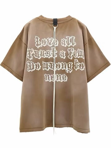 Our Message Tee(BROWN)