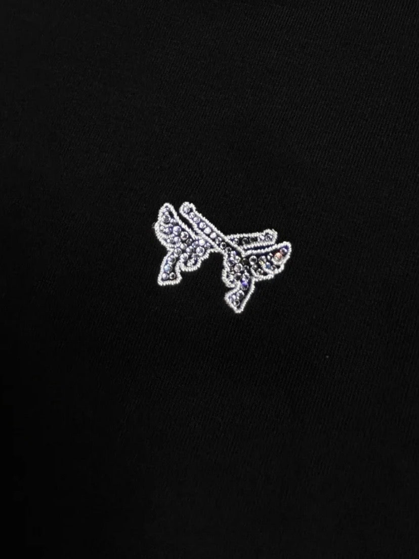 WING CROSSGUN EMBROIDERY T-SHIRT