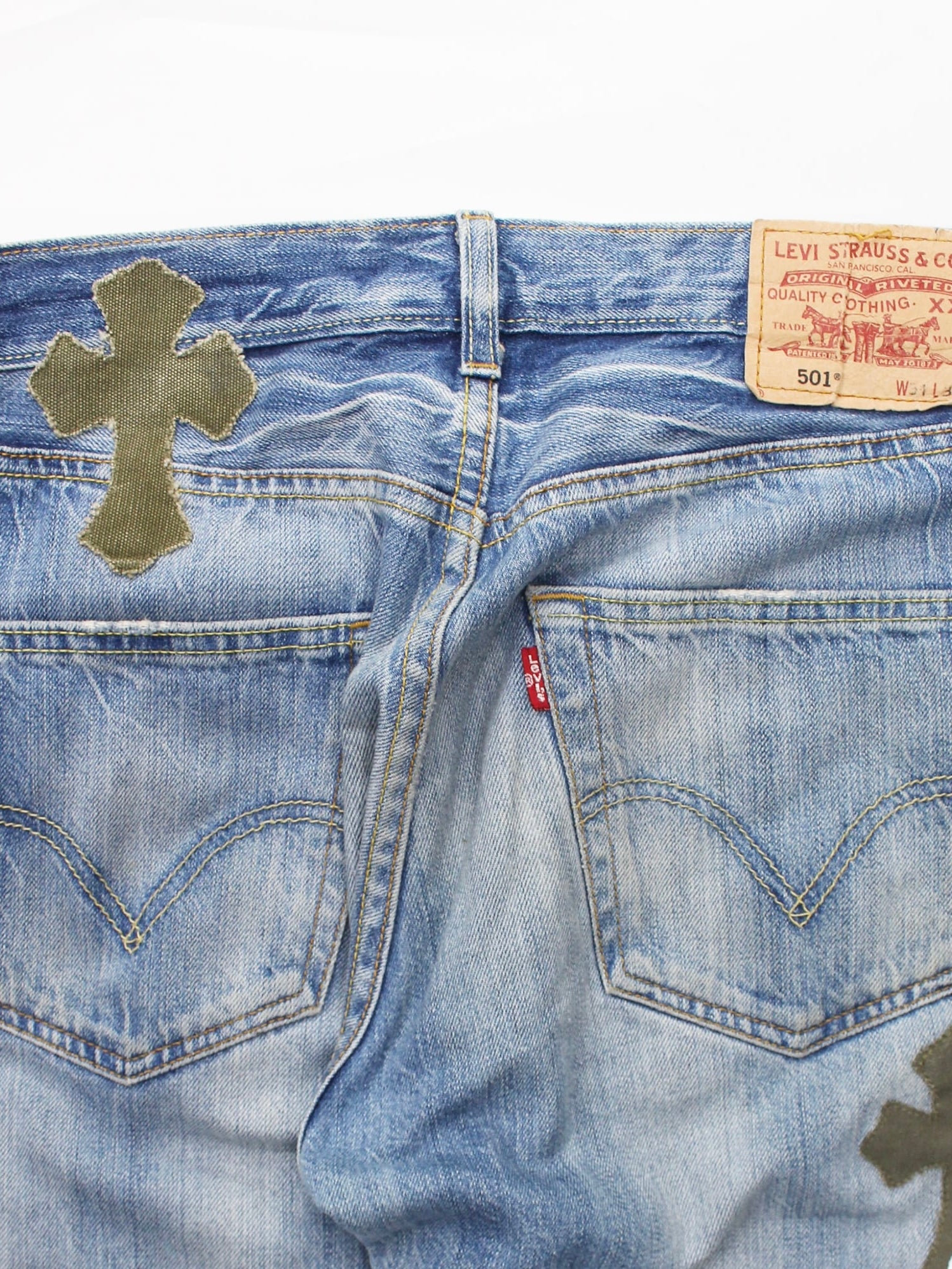 Re:501 Remake Cross Patch 2Way Denim