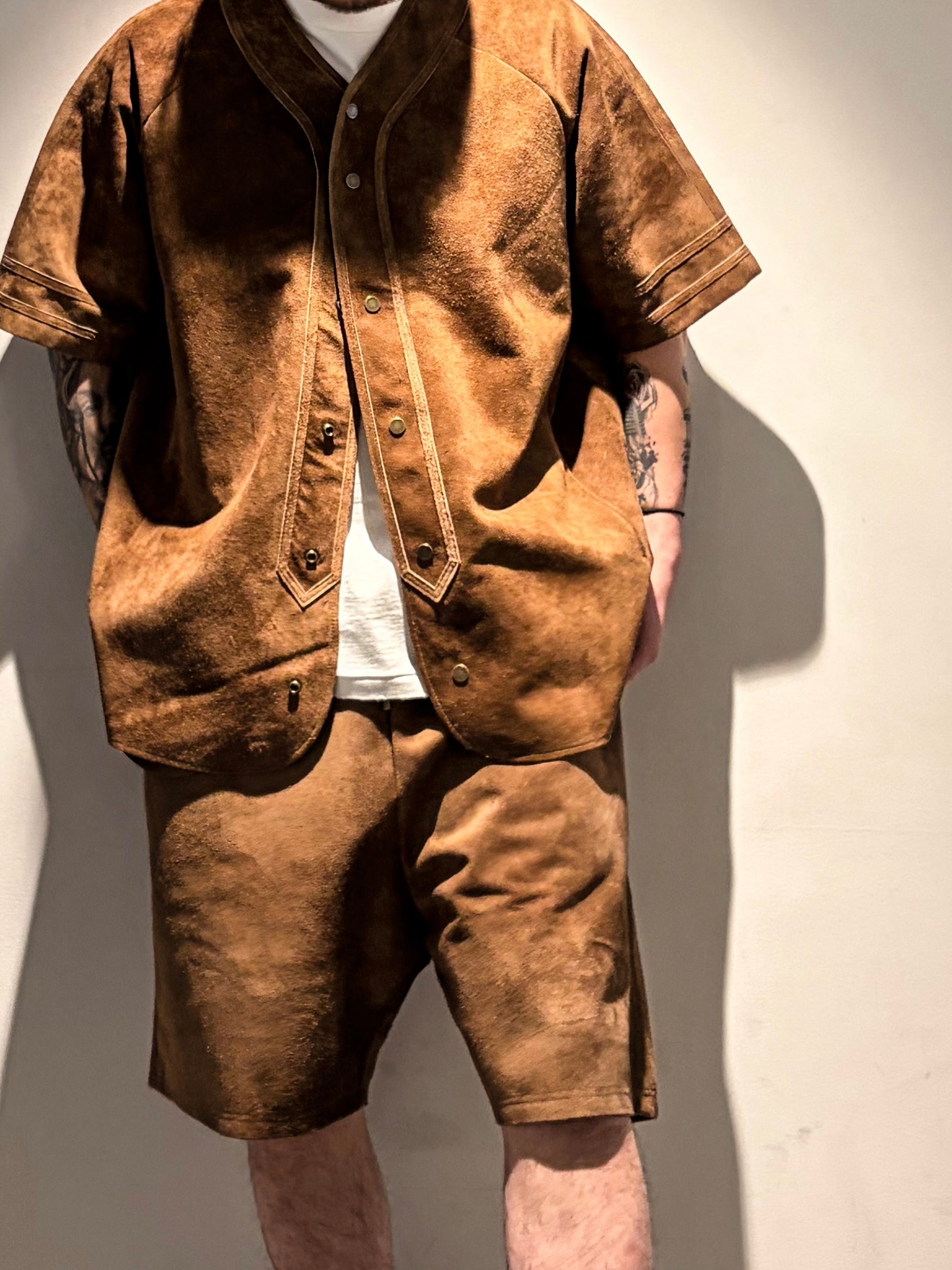 BASEBALL SHIRT(LEarth Suede)