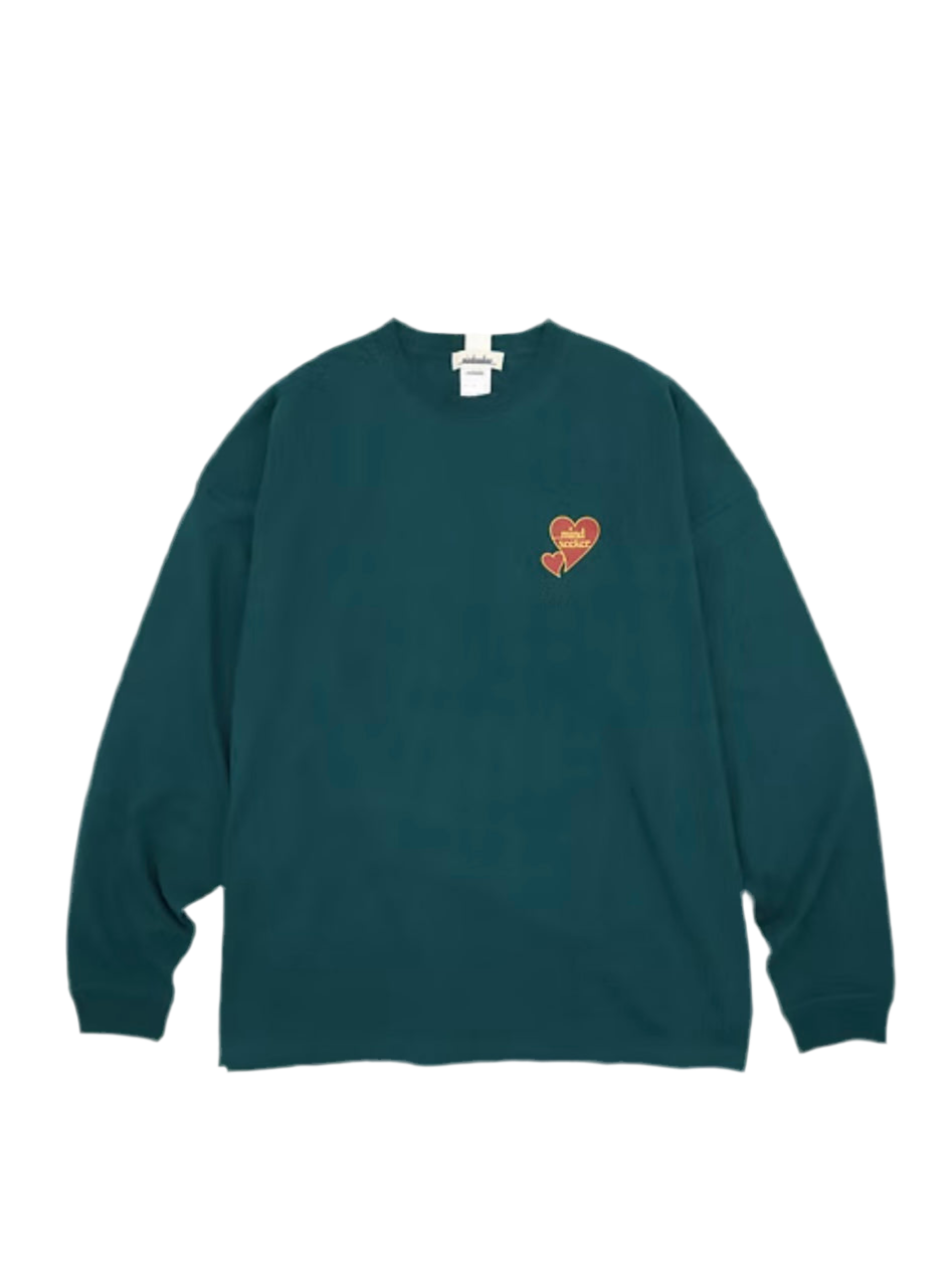 ONE POINT HEART LOGO L/S TEE