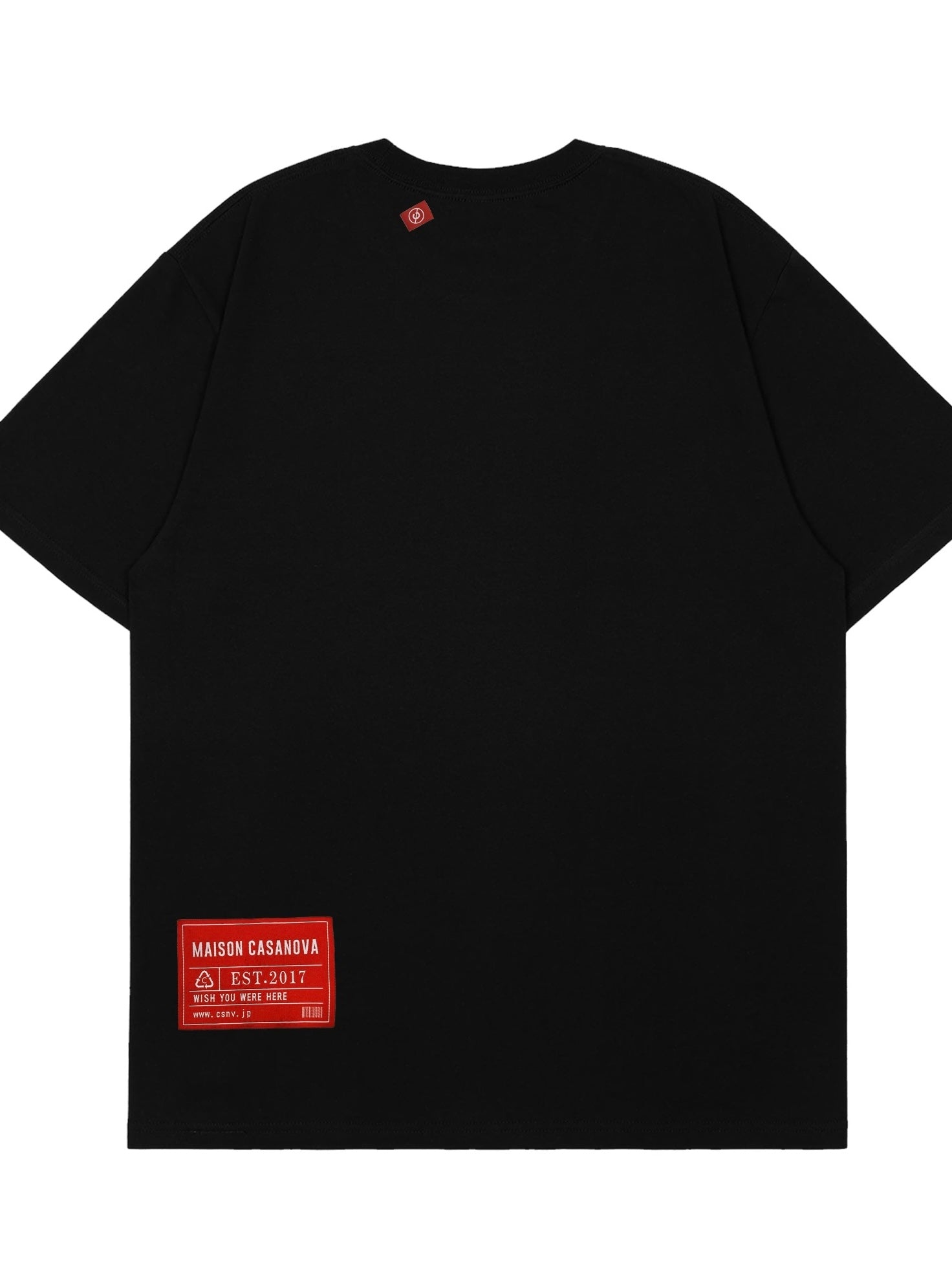 Signature Red Label Blank Tee(BLACK)