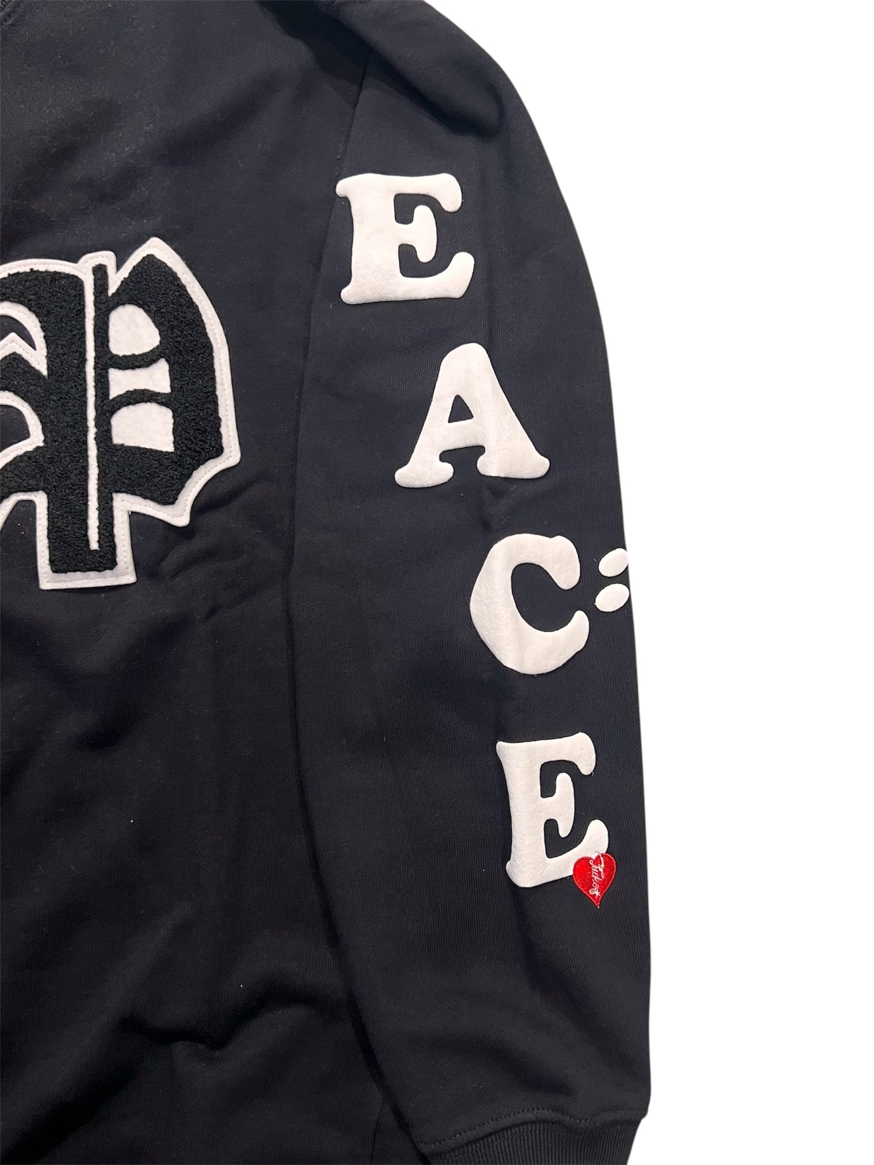 PEACE スマイル クルーネックスウェット