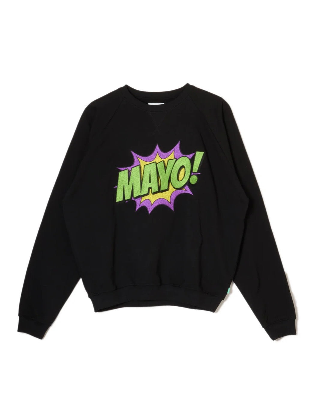 SPEECH BUBBLE GARMENT DYE EMBROIDERY CREW NECK SWEAT