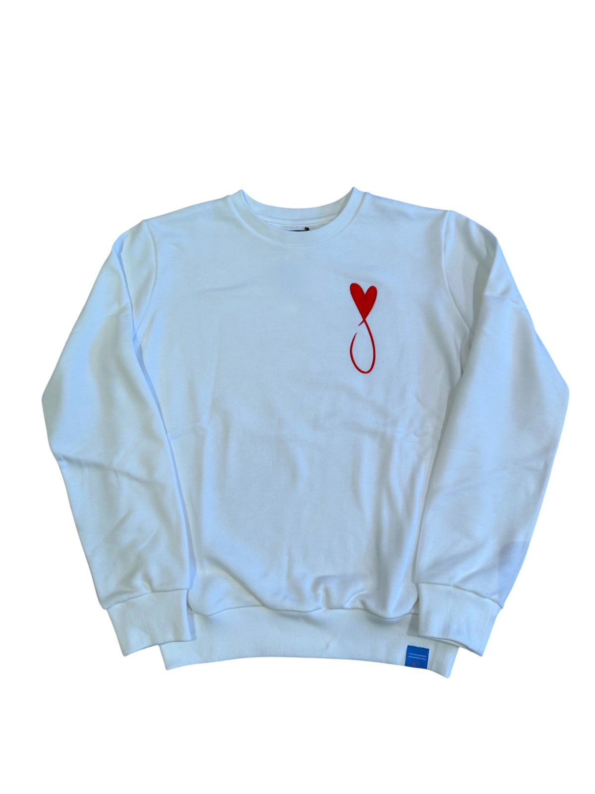 Tiphanie Big Logo Sweat/WHITE×RED