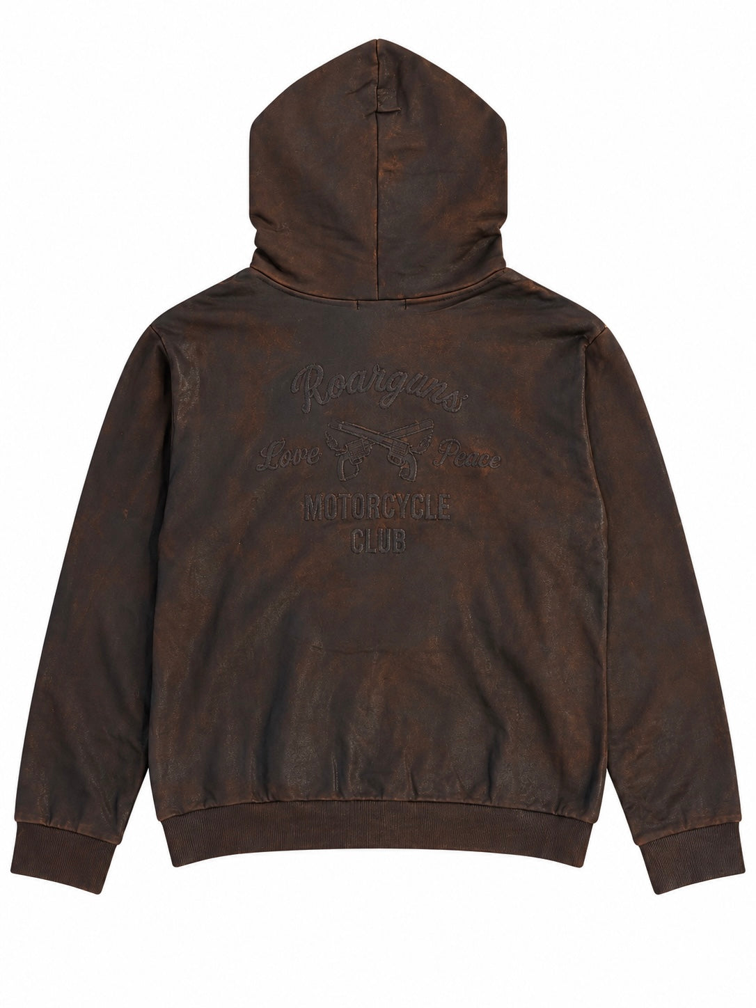 FOIL PRINT HOODIE(BROWN)