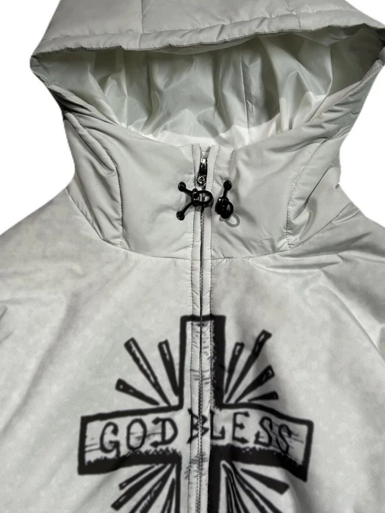 CROSS INKJET PRINT HOODIE