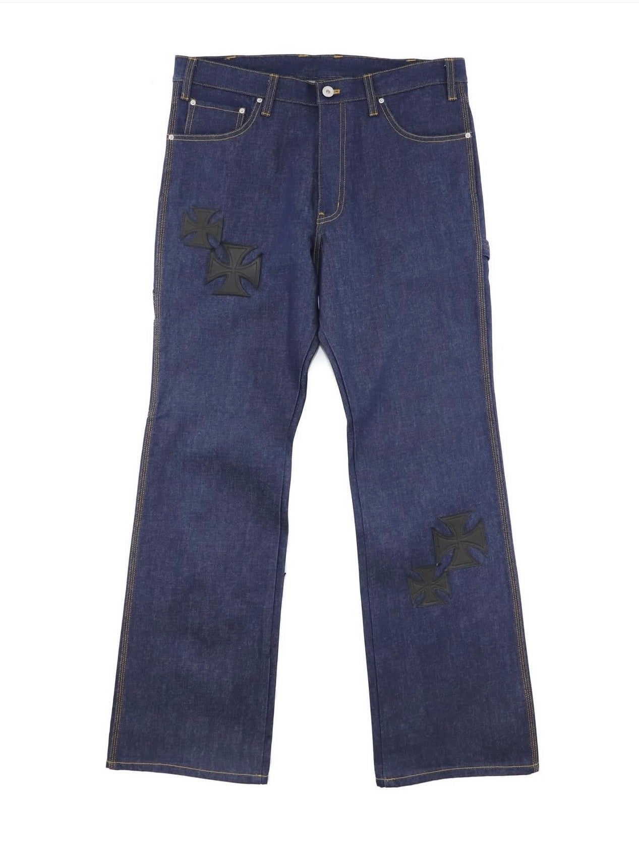 MINDSEEKER×Dickies Iron Cross Patch Flare Pants