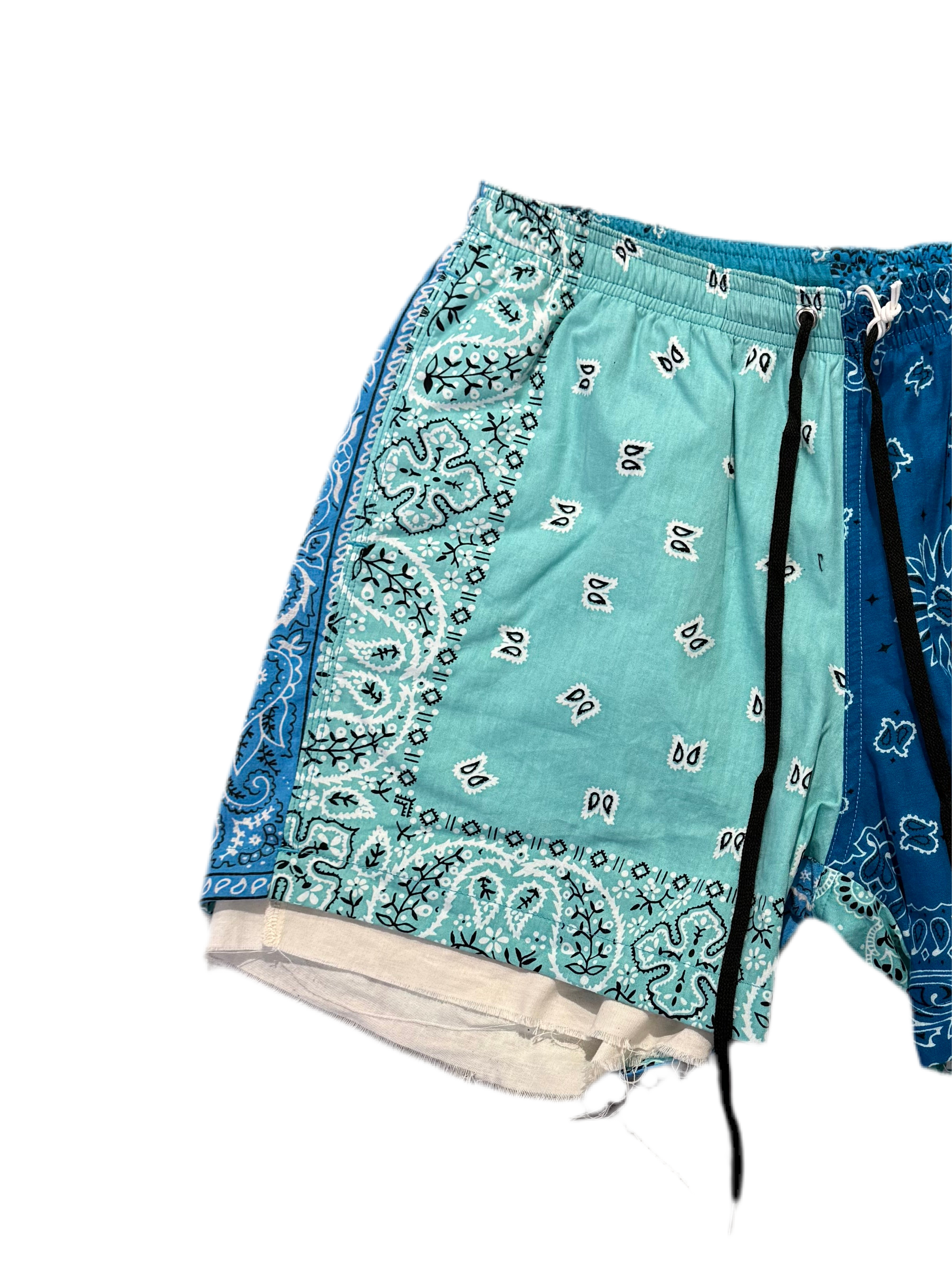PATCHWORK BANDANA SHORT PANTS