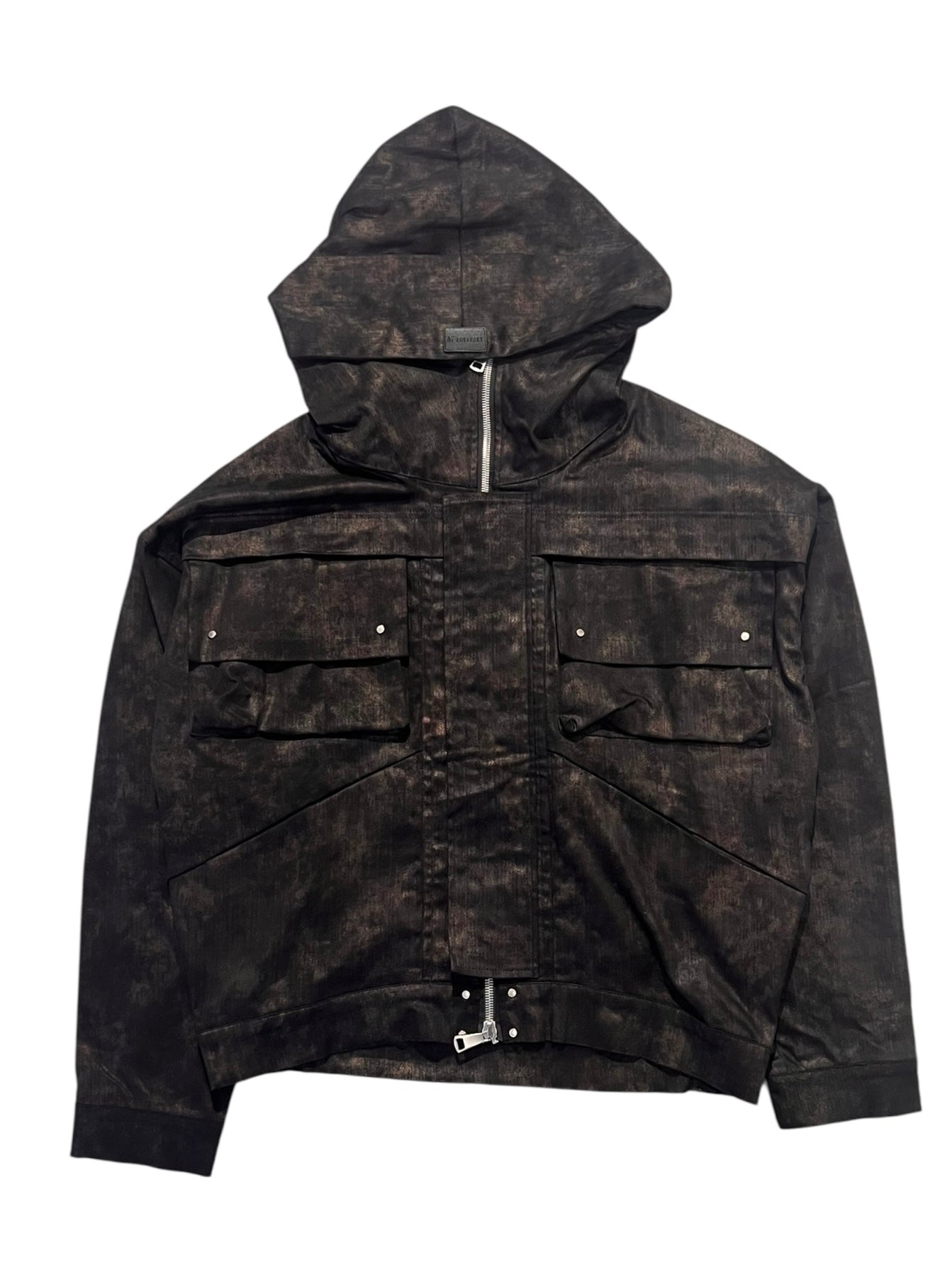 MILITARY HOODED BLOUSON METAL STEAM CAMOUFLAGE