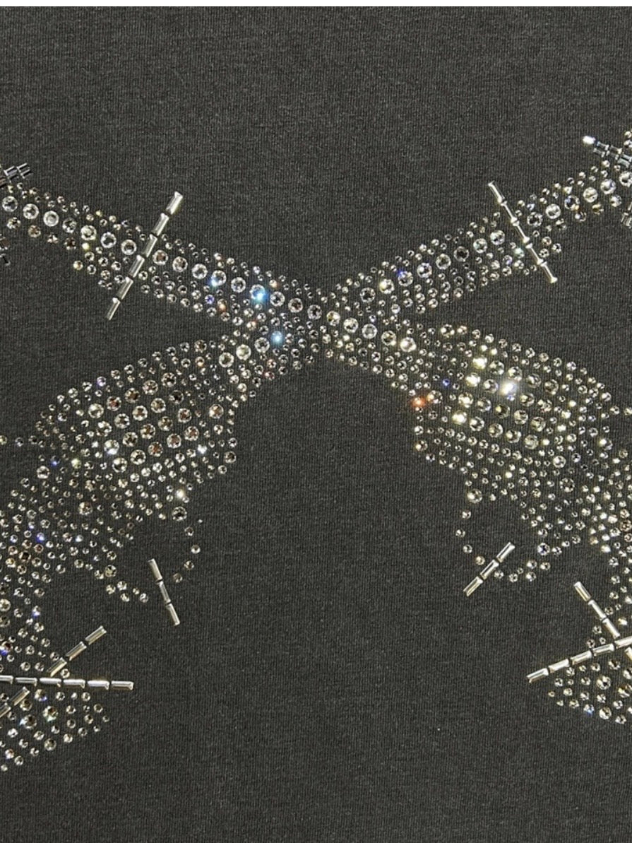 CROSSGUN ALL CRYSTAL L/S T-SHIRT
