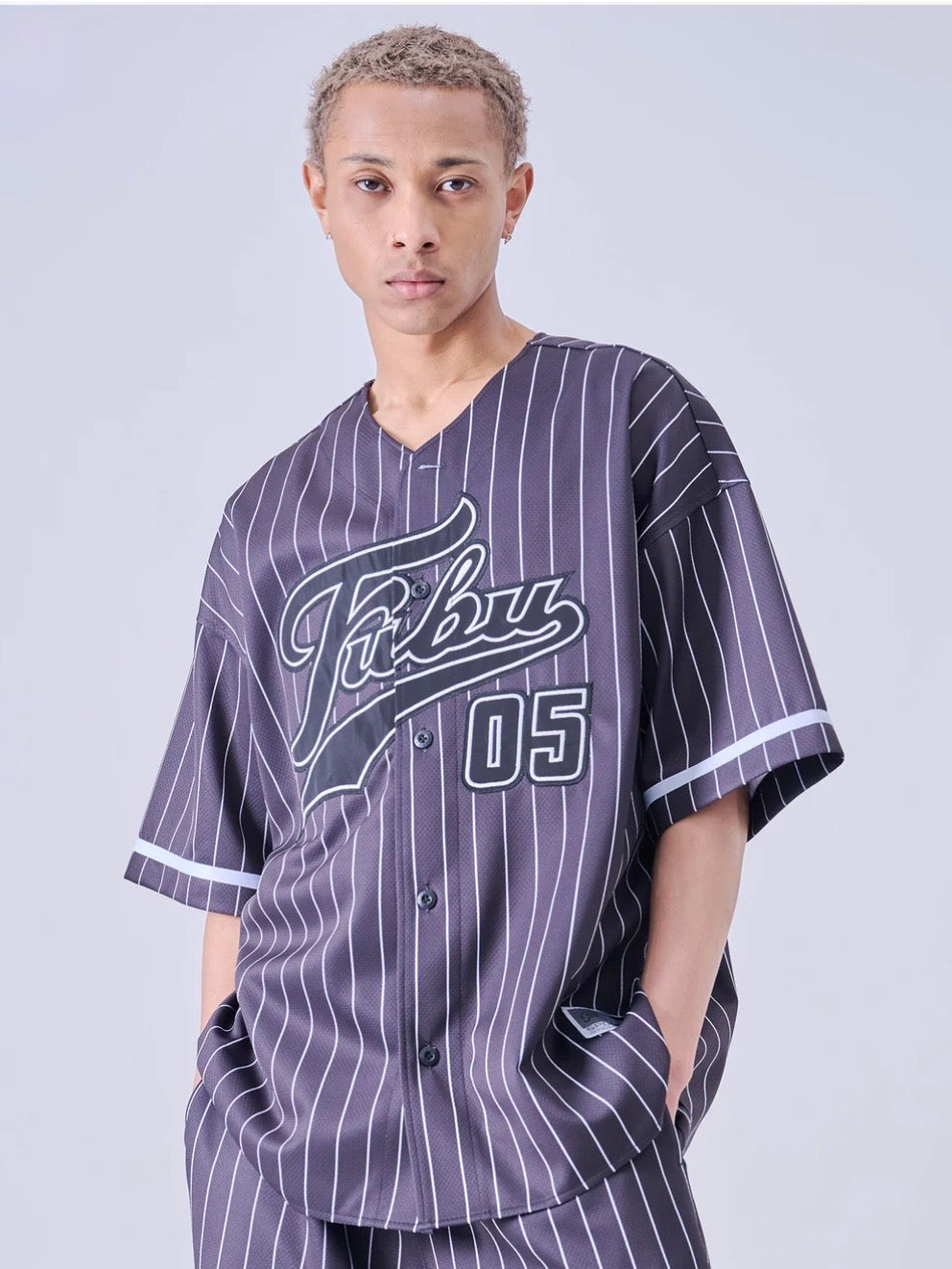 PATCH BASEBALL SHIRTS/BLACK