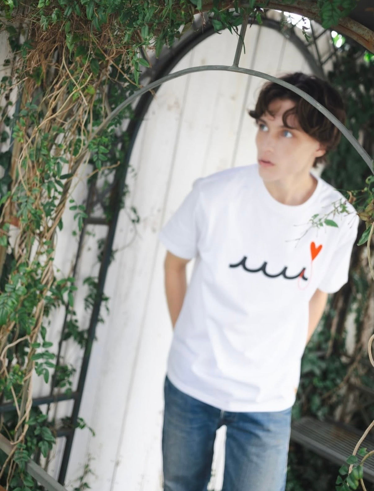LEON×MAISON HONORE PARIS×MUTA MARINE 別注 ハートフィッシュ＆ヴァーグ
/WHITE