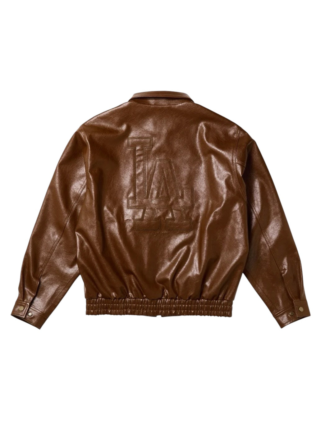シンセティックレザー ジャケット ロサンゼルス・ドジャース ブラウン